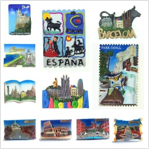 Europe Italy Tourist Souvenir Fridge Magnets Decoration Articles Handicraft Magnetic Refrigerator Collector Collection Gifts