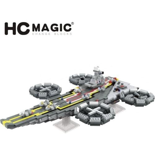 HC MAGIC 1011 Building Mini Blocks Aircraft Spaceship Model Toys for Children Compatible Birthday Gifts Toy Educational DIY
