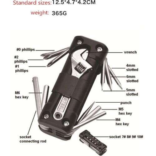 Multifunctional Allen Wrench, Bicycle Repair Tool, Portable Bicycle Repair Tool, Multi-purpose Folding Tool for Motorcycle