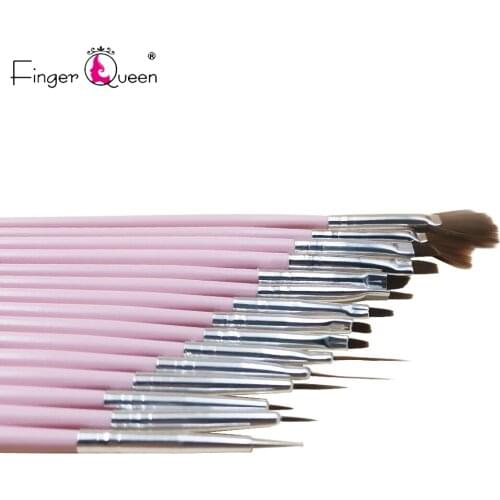 Nail polish brush 15Pcs set, used to paint nail brushes in nail polish painting multifunctional packaging art nail pen tool