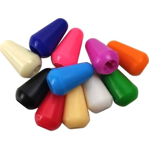 NEW 50pcs Plastic 5 Way Guitar Switch Tips Caps Electric Guitar Pickup Selector Switch Knobs ,11 Colors to Choose