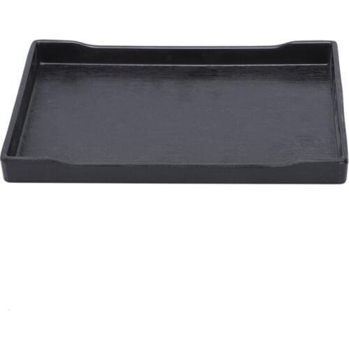 Rectangular plastic tray of restaurant service fast food pizzeria dinner