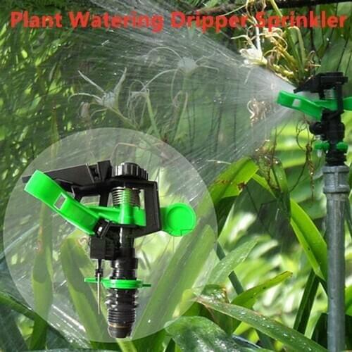 1PC Garden Lawn Irrigation Sprinklers 360 Gear Drive Degree Rotating Spray Water Nozzle Plant Watering Dripper Sprinkler