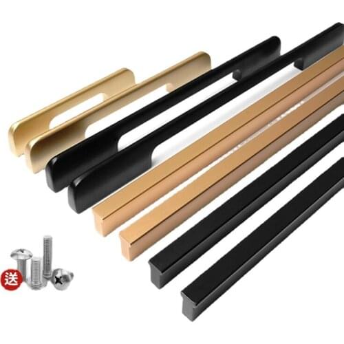 Sliding Door Cabinet Aluminum Alloy Handle Drawer Wardrobe Handle Cabinet Furniture Hardware Extended Cabinet Door Handle