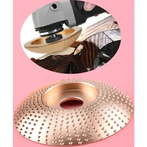 Gold 84mm Grinding Wheel Wood Sanding Carving Shaping Disc Fit For Angle Grinder