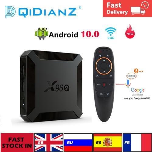 DQiDianZ Smart TV BOX Android 10.0 X96Q Allwinner H313 QuadCore Media Player Set Top Box pk h96max x96air hk1max