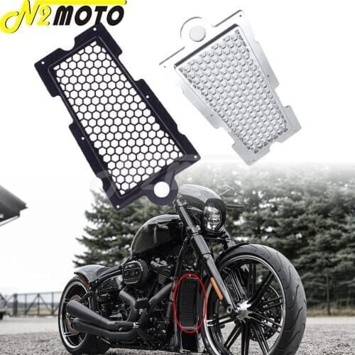 Motorcycle Honeycomb Mesh Radiator Guard Grill Cover Water Tank Cooler Protector For Harley Softail Fat Bob Street Bob 2018-2020