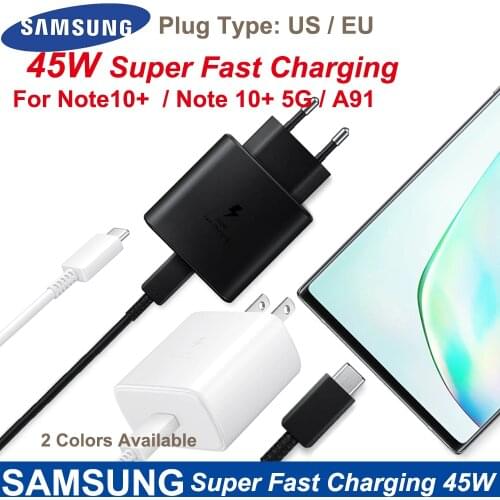 For Samsung Note10 plus Super Snelle Charger Travel Usb Pd Pss Snel Opladen Adapter EP-TA845 Voor Galaxy A91 A71 S20+ S20 Ultra