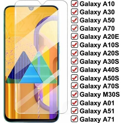 9H Protection Glass For Samsung Galaxy A10 A30 A50 A70 A01 A51 A71 A20E A10S A20S A30S A40S A50S A70S M10S M30S Tempered Glass