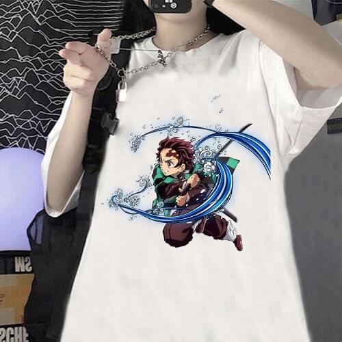 Demon Slayer Spring Summer Fashion Clothes Graphic T Tshirt Top Lady Print Female Tee T-Shirt