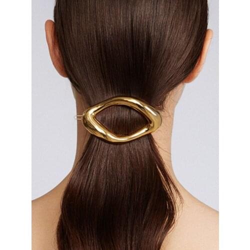 Women real gold plated hair pin high class jewelry hair ornament