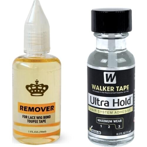 0.5FL OZ(15ml) Ultra Hold Glue Lace Wig Silicone Adhesive Glue With Hair Remover Adhesives Super Adhensive Hair Glue