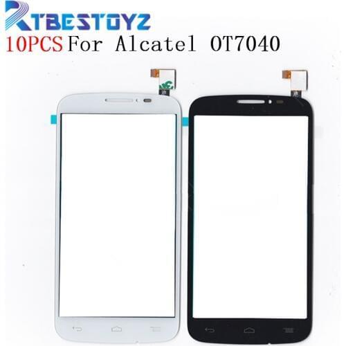 10PCS Touch Screen Digitizer Glass Panel Sensor Assembly For Alcatel One Touch Pop C7 Dual 7040D 7040E 7041D 7040 7040A OT7040
