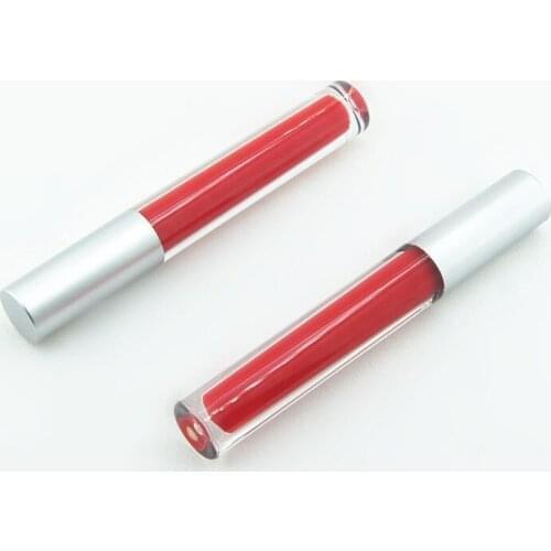 100pcs Lip Gloss Wand Tubes, 3ml Empty Lip Gloss Containers, Silver Lipgloss Lip Balm Bottles
