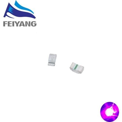 1000pcs UV/purple Color 0402 SMD SMT Super Bright lamp LED lights light-emitting diodes New High quality 390-410nm 1.0*0.5mm