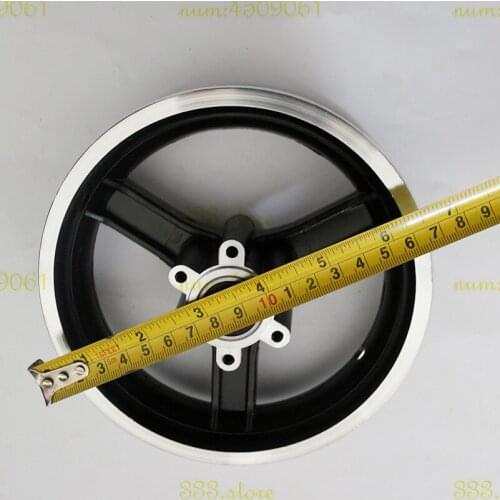10X2 2.125 2.50 wheel and aluminum alloy wheel hub with brake discs for electric scooter balancing car 10*2 2.125 2.50