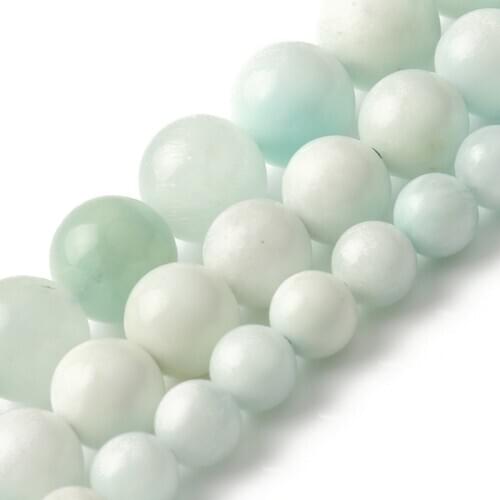 6/8/10mm AAA Larimar Beads Natural Stone Loose Round Beads for Jewelry Making DIY Bracelet Erarings 15inch Mineral Beads