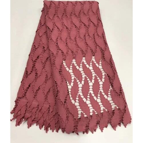 African lace water-soluble lace fabric latest high-quality African guipure lace lace lace with stone wedding party sewing R4001