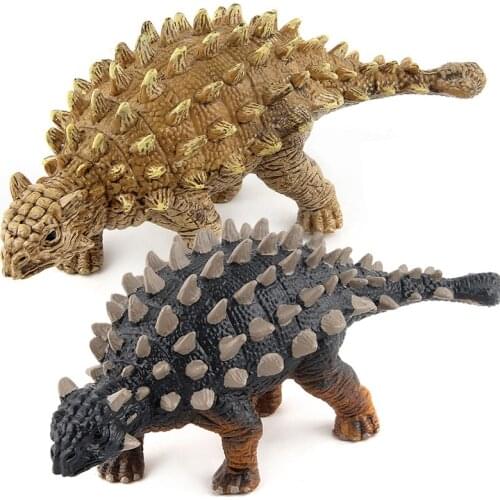 Big Jurassic World Park Dinosaur Saichania Toy Model Soft PVC Figures Hand Painted Animal Collection Toys for Children Xmas Gift