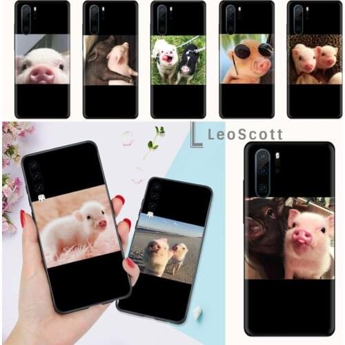 Pet Pig Phone Case For Huawei honor Mate P 9 10 20 30 40 Pro 10i 7 8 a x Lite nova 5t