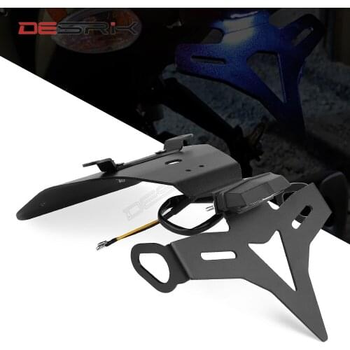 License Plate Holder For Yamaha MT 03 MT03 MT-03 2015 - 2019 Motorcycle Tail Tidy Fender Eliminator Registration Plate LED Light