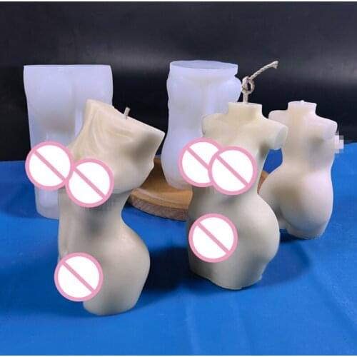 Abstract Human Body 3D Candle Soap Mould DIY Candle Epoxy Mold HandMade Soy Candles Aroma Wax Soap Molds for Decoration