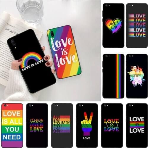 Gay Lesbian LGBT Rainbow Phone Case For Vivo Y91c Y17 Y51 Y67 Y55 Y7s Y81S Y19 V17 vivos5