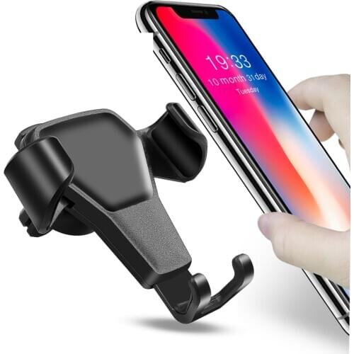 Gravity Car Holder For Phone Air Vent Clip Mount Mobile Cell Stand Smartphone GPS Support For iPhone 11 XS X XR 7 Xiaomi