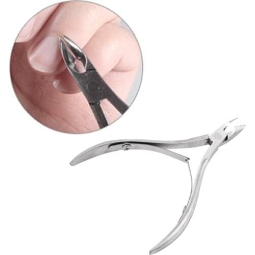 Stainless Steel Silver Sharp Edge Nail Cuticle Scissors Nippers Clipper Manicure Pedicure Nail Art Tools Dead Beauty New