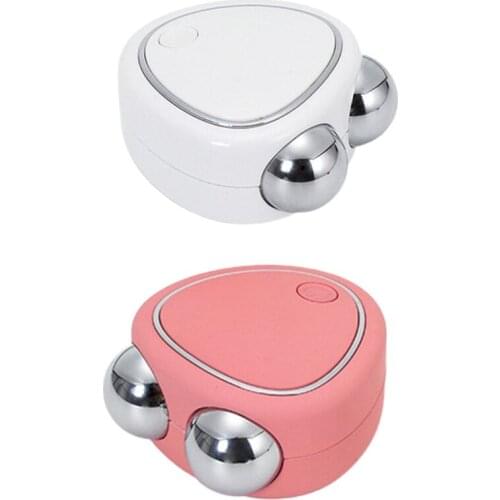 Microcurrent Facial Massager Dual Roller, Anti Aging Rechargeable EMS Face Lift Face Roller,Anti Wrinkle C1FF