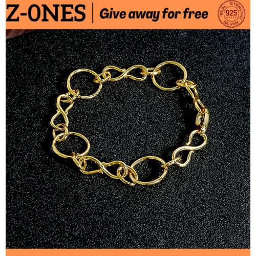 Fashion women s925 sterling silver ring gold chain bracelet fashion trend luxury brand monaco jewelry gift