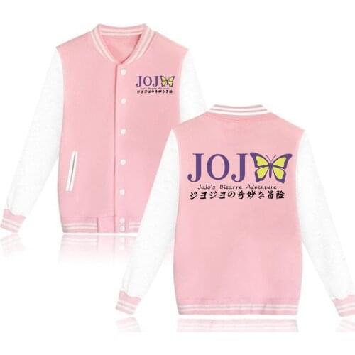 Hot Anime Jojo Bizarre Adventure Jacket Men Harajuku Bomber Jacket Coat Thin Outwear Tops