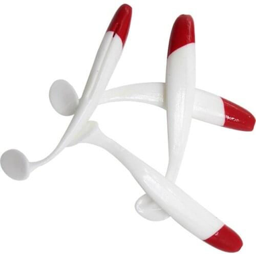 5pcs Soft Lure 5.5/7/9cm Silicon Swimbaits Isca Artificial Worm Soft Bait Fish Wobblers Bass Carp Flying Fishing Lure T Tail