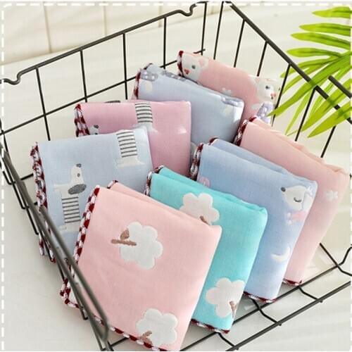 50x25CM Soft Thick Non-Shed Washcloth Chidren Female Male Household Small Cartoon Towel Wholesale Wash Face