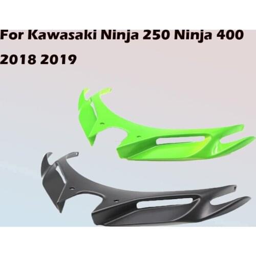 Motorcycle Wind Flow Fixing Wing Front Fairing Pneumatic Lip Cover For Kawasaki Ninja 250 Ninja 400 2018 2019 ABS Green Black