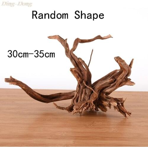 Natural Tree Trunk Driftwood Fish Tank Driftwood Aquarium Fish Tank Plant Aquarium Decoration Home Desktop Decoration Random
