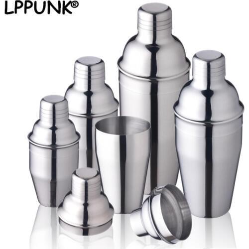 New arrival 4 capacities Cocktail shakers Stainless steel 304 cocktail shakers high-end 250ml 350ml 550ml 750ml shakers