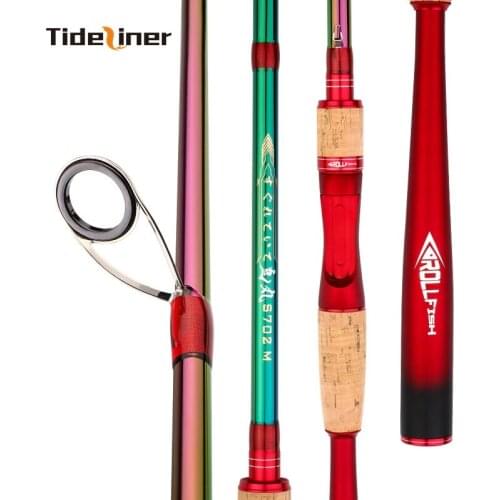 New arrival carbon fiber fishing rod 2.1m 2.4m spinning casting rod cane 10-20lbs lure weight 7-30g carbon handle