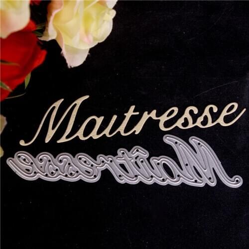 New French Text Word Metal Cutting Dies Cut Die Mold 2019 Scrapbook Paper Craft Knife Mould Blade Punch Stencils Dies