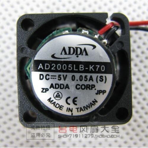 New Notebook Fan AD2005LB-K70 5V 0.05A 2CM Fan