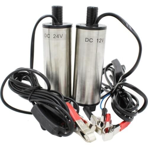 51MM DC 12v/24V water oil diesel fuel transfer pump submersible pump scar camping fishing submersible switch stainless steel