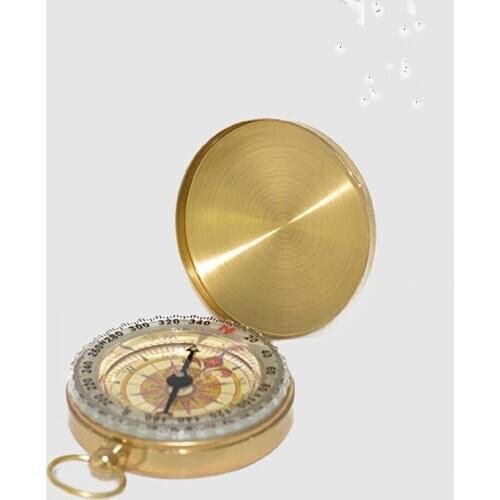 Full Copper Metal Clamshell Compass