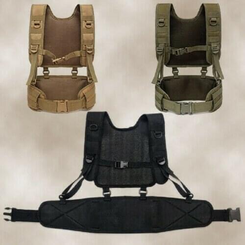 Tactical GK5 MOLLE Shoulder straps Belt Waist Girdle hanging Rig Waistband