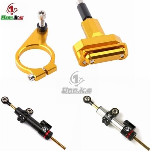 Universal Motorcycle Adjustable Steering Damper Stabilizer For HONDA CBR650F 2017 2018