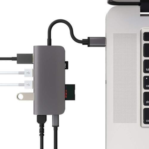 USB C Laptop Docking Station USB C to HDMI 4K Ethernet 1000M USB 3.0 SD TF Card Reader Adapter With PD Charging For Macbook Pro