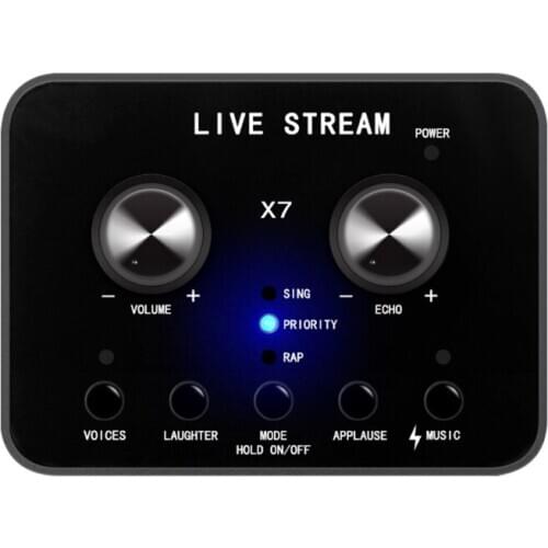 External Sound Card Headset Microphone Webcast Live Broadcast Voice Changer 1XCB