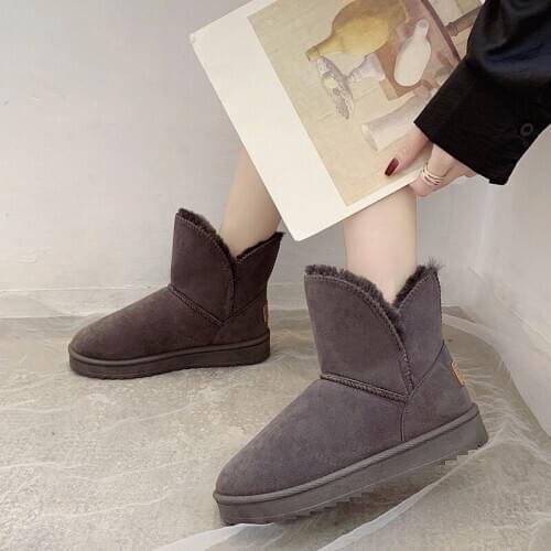 New Winter Womens Snow Boots Retro Fashion Super Warm Plus Velvet Wild High Quality Comfortable Non-slip Womens Boots B21-75