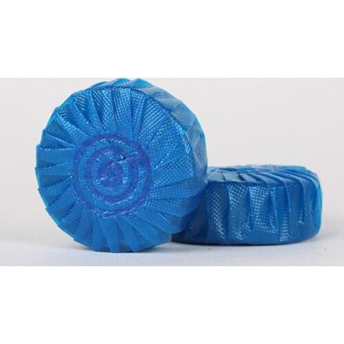 10pcs Toilet Bowl Cleaner Tablets Antibacterial Cleaning Tab Blue Bubble For Bathroom CLH@8