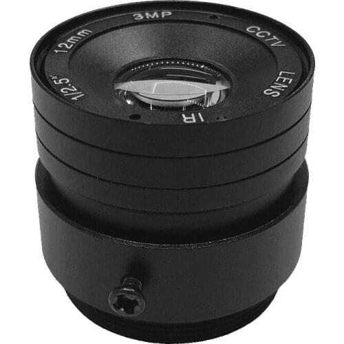 12MM 3.0Mega pixels cctv fixed lens for Surveillance Security Cameras