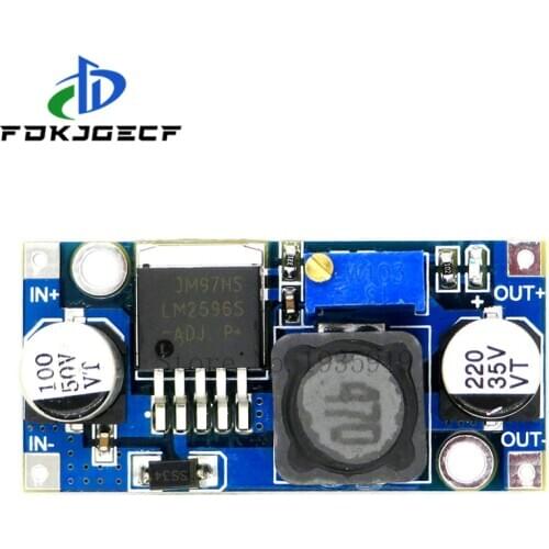 5pcs/lot LM2596S DC-DC step-down power supply module 3A adjustable step-down module LM2596 voltage regulator 24V 12V 5V 3V